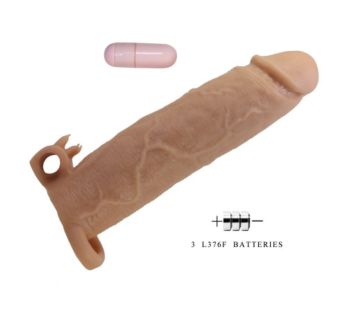 Телесная насадка на пенис Xerxes - 22 см.