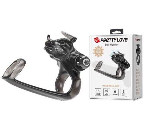 Дымчатая стимулирующая насадка на член Bull Warrior