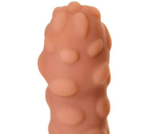 Телесная насадка на фаллос с крупными бугорками Extreme Sleeve 011 S-size - 12,7 см.
