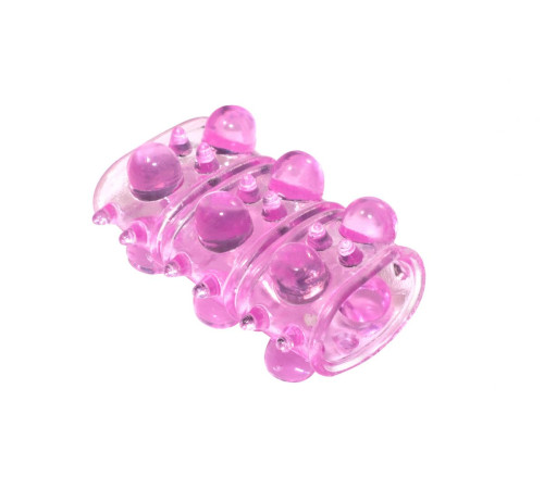 Розовая насадка на пенис Rings Armour