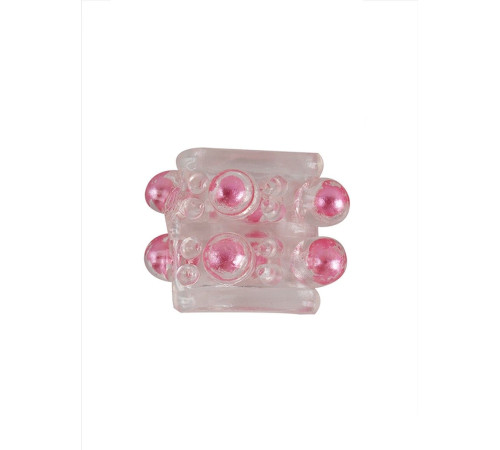 Прозрачная насадка на пенис с цветными шариками