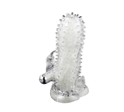 Насадка-удлинитель с пупырышками, усиками и вибрацией