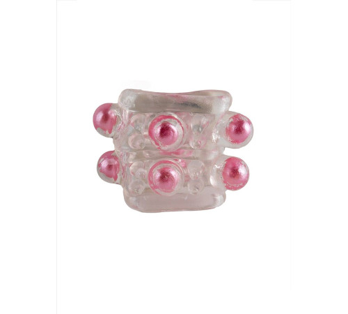 Прозрачная насадка на пенис с цветными шариками