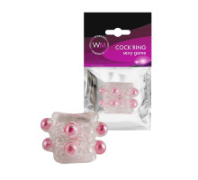 Прозрачная насадка на пенис с цветными шариками