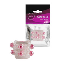 Прозрачная насадка на пенис с цветными шариками