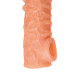 Заказать Телесная закрытая насадка с шершавой головкой Cock Sleeve 007 Size M - 15,6 см.