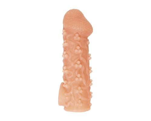 Заказать Телесная закрытая насадка с пучками шишечек Cock Sleeve 009 Size L - 17,6 см. Заказать Телесная закрытая насадка с пучками шишечек Cock Sleeve 009 Size L - 17,6 см.