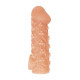 Заказать Телесная закрытая насадка с пучками шишечек Cock Sleeve 009 Size L - 17,6 см.