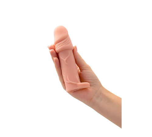 Телесная удлиняющая насадка с подхватом - 16 см.