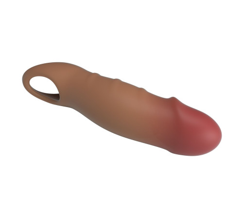 Карамельная удлиняющая насадка на пенис Darnel