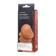 Телесная закрытая насадка с шишечками Cock Sleeve 008 Size S - 13,8 см.