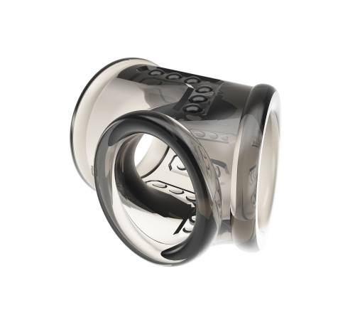 Дымчатая насадка на пенис и мошонку