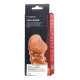 Заказать Телесная закрытая насадка с шариками Cock Sleeve 010 Size L - 17,6 см.