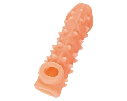Заказать Телесная закрытая насадка с пупырышками Cock Sleeve 005 Size L - 17,6 см. Заказать Телесная закрытая насадка с пупырышками Cock Sleeve 005 Size L - 17,6 см.