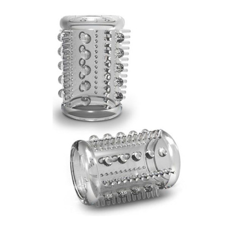 Прозрачная насадка с шипами и шишечками STAY HARD COCK SLEEVE 03 CLEAR Прозрачная насадка с шипами и шишечками STAY HARD COCK SLEEVE 03 CLEAR