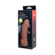 Заказать Насадка на фаллос с отверстием для мошонки Cock Sleeve 002 Size L - 17,6 см.