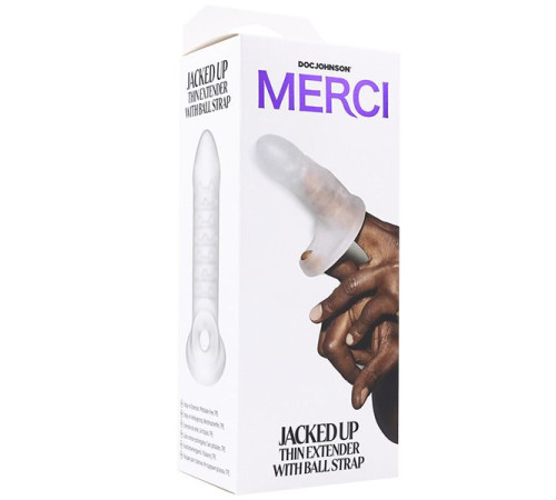 Тонкая насадка-удлинитель с подхватом мошонки Jacked Up