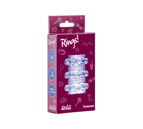 Фиолетовая насадка на пенис Rings Armour