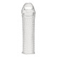 Заказать Текстурированная насадка на пенис Clear Textured Penis Enhancing Sleeve Extension - 16,5 см.