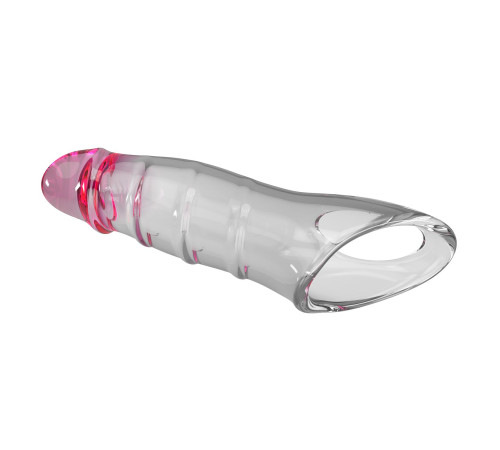 Прозрачная удлиняющая насадка на пенис Darnel