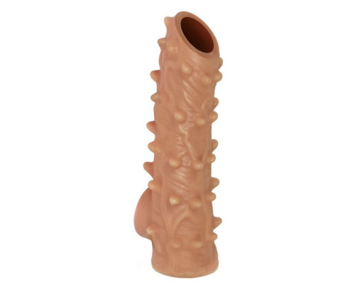 Заказать Телесная насадка с шипами и открытой головкой Nude Sleeve L - 14 см. Заказать Телесная насадка с шипами и открытой головкой Nude Sleeve L - 14 см.
