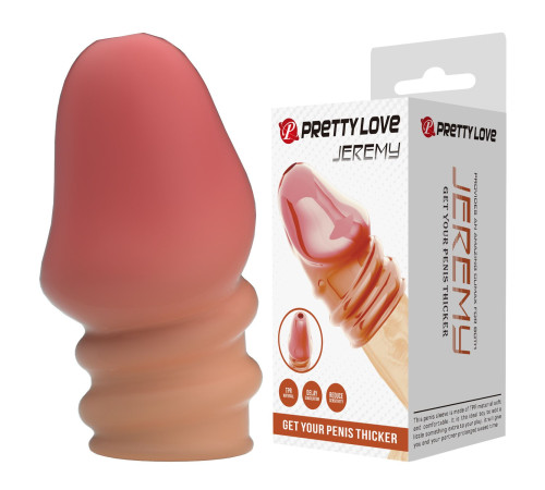 Телесная насадка на пенис Jeremy - 7 см.