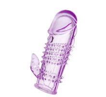 Фиолетовая насадка с коготком и шипами - 13 см.