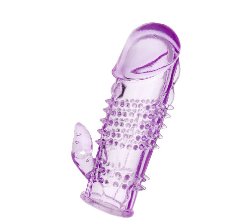 Фиолетовая насадка с коготком и шипами - 13 см.