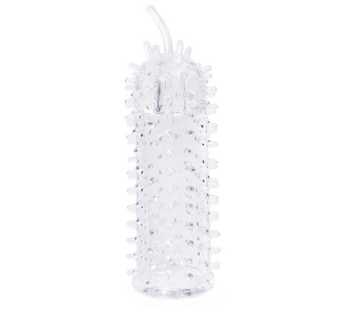 Закрытая рельефная насадка Crystal sleeve с усиками - 12 см. Закрытая рельефная насадка Crystal sleeve с усиками - 12 см.