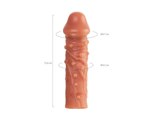 Заказать Телесная насадка на фаллос с отверстием для мошонки Cock Sleeve 002 Size M - 15,6 см. Заказать Телесная насадка на фаллос с отверстием для мошонки Cock Sleeve 002 Size M - 15,6 см.