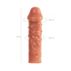 Заказать Телесная насадка на фаллос с отверстием для мошонки Cock Sleeve 002 Size M - 15,6 см.