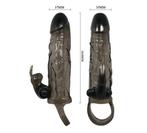 Удлиняющая дымчатая насадка с вибрацией