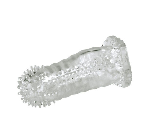 Насадка на пенис со стимуляцией предвагинальной зоны - 14 см.