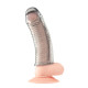 Заказать Текстурированная насадка на пенис Clear Textured Penis Enhancing Sleeve Extension - 16,5 см.