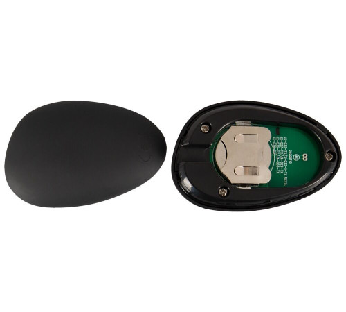 Черная вибронасадка для эрекции и стимуляции мошонки Cock ring with RC ball massager