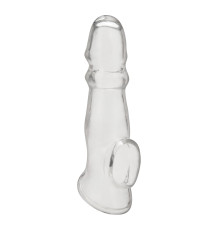 Прозрачная насадка для пениса Girthy Penis Enhancing Sleeve Extension - 17,1 см.