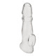Заказать Прозрачная насадка для пениса Girthy Penis Enhancing Sleeve Extension - 17,1 см.