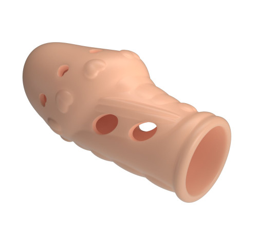 Телесная насадка на пенис Booker - 8 см.