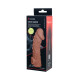 Заказать Телесная насадка на фаллос с отверстием для мошонки Cock Sleeve 002 Size M - 15,6 см.
