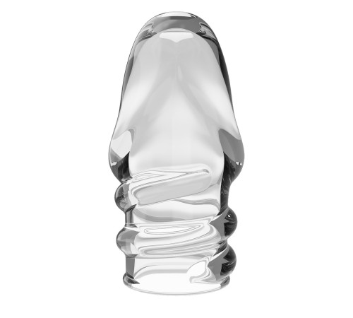 Прозрачная утолщающая насадка на пенис Jeremy - 7 см.
