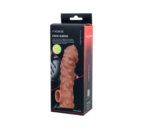 Насадка на фаллос с крупными бугорками Cock Sleeve 003 Size L - 17,6 см. Насадка на фаллос с крупными бугорками Cock Sleeve 003 Size L - 17,6 см.