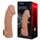 Заказать Насадка на фаллос с отверстием для мошонки Cock Sleeve 002 Size L - 17,6 см.