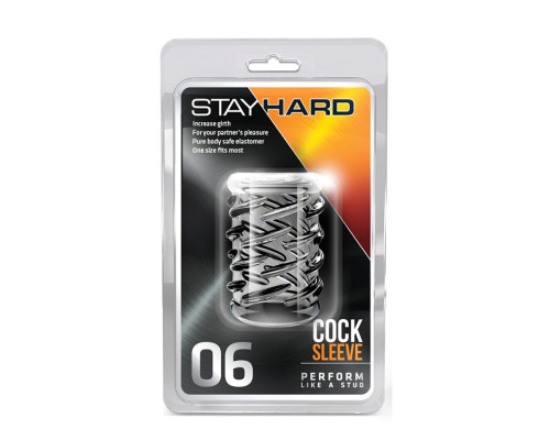 Заказать Прозрачная насадка с объёмными чёрточками STAY HARD COCK SLEEVE 06 CLEAR Заказать Прозрачная насадка с объёмными чёрточками STAY HARD COCK SLEEVE 06 CLEAR