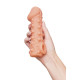 Заказать Телесная закрытая насадка с шариками Cock Sleeve 010 Size L - 17,6 см.
