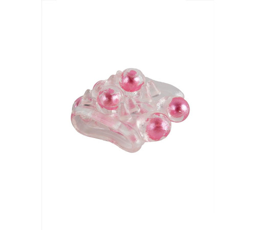 Прозрачная насадка на пенис с цветными шариками