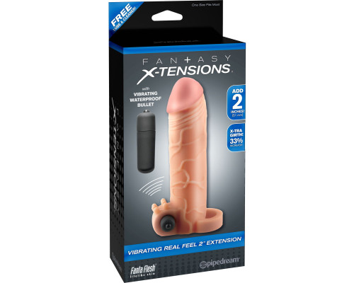 Заказать Телесная вибронасадка с кольцом Vibrating Real Feel 2 Extension - 16 см. Заказать Телесная вибронасадка с кольцом Vibrating Real Feel 2 Extension - 16 см.