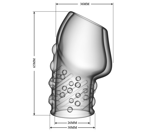 Прозрачная насадка на пенис Matias