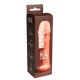 Заказать Телесный фаллоудлинитель Extra Sense Bubbles - 13,5 см.