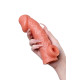 Заказать Телесная насадка на фаллос с фиксацией мошонки Cock Sleeve 001 Size M - 15,6 см.