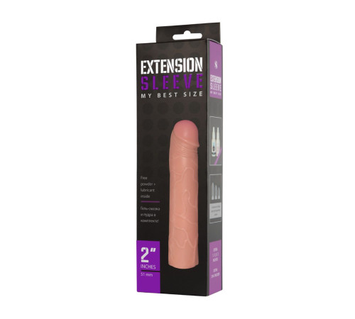 Насадка-удлинитель Extension sleeve телесного цвета - 18,5 см. Насадка-удлинитель Extension sleeve телесного цвета - 18,5 см.